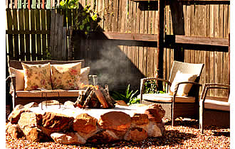 Preparing for a barbecue at Humansdorp B&B self catering accommodation